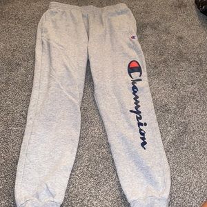 Boys Size Large Light Grey Champion Joggers